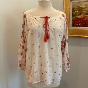 Oliphant Floral Sequin Tunic Blouse‎